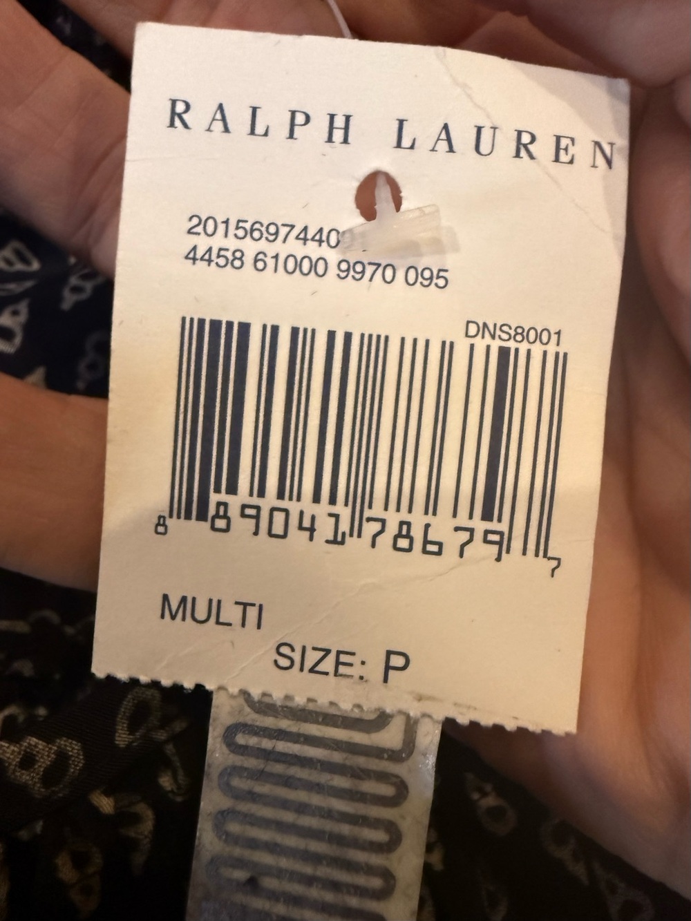 NWT Lauren Ralph Lauren Petite Paisley Border Tassel Blouse PXS - Picture 4 of 11